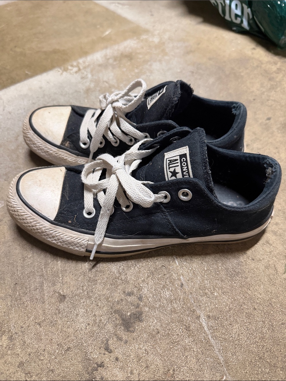 Converse and Low Top Sneakers - Black and White